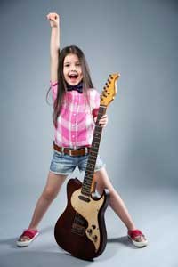 Girl With Brown Guitar