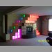 Lighted Fire Place - Color Changing With Fiber Optics